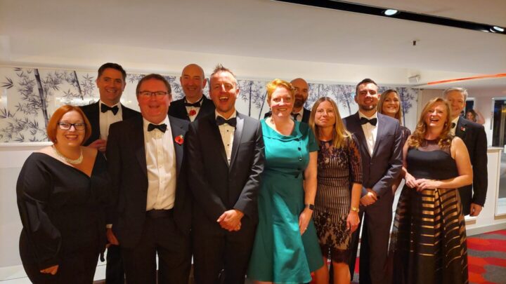 Dorset Council's award winning Digital and Change team, pictured at the Local Government Chronicle Awards ceremony in London.