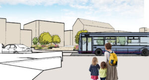 Weymouth Station Gateway bus view