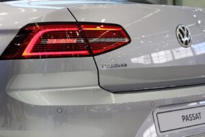 Rear view of a VW Passat for illustration only