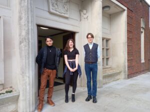 From Left to right: Stanley (Dorset Council's newly elected member of Youth Parliament), Kerim (deputy) and Sapphire (deputy).