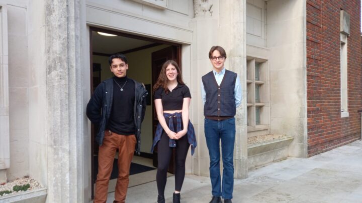 From Left to right: Stanley (Dorset Council's newly elected member of Youth Parliament), Kerim (deputy) and Sapphire (deputy).