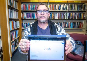 Ivon Peters, who is profoundly deaf, went from having nothing digital to embracing a new digital life after receiving help from Dorset Council.