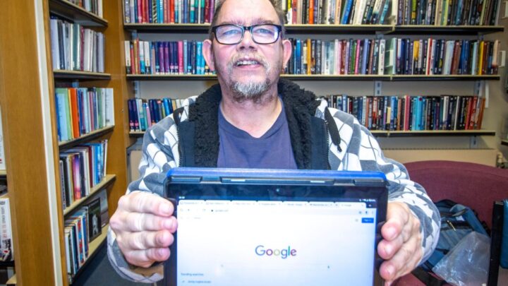 Ivon Peters, who is profoundly deaf, went from having nothing digital to embracing a new digital life after receiving help from Dorset Council.