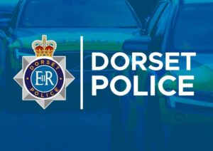 Dorset Police logo on a blue background