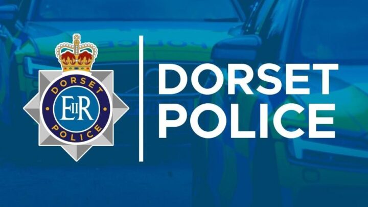 Dorset Police logo on a blue background