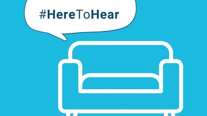 #HereToHear sofa image for social