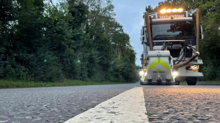 specialist machine carrying out work