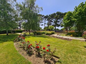 The grounds of Weymouth Crematorium