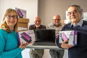 Dorset Council's volunteer digital champions help to relaunch Digital Doorway, which gifts devices to digitally excluded residents