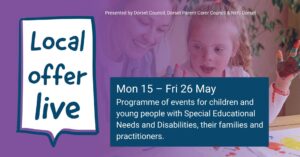 Slide promoting Local Offer Live event between 15 - 26 May