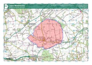Map of Lower Winterborne Neighbourhood area proposal