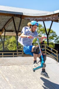 The Weymouth Skate Park Association who received £5,000 from the Dorset Youth Fund. Pictured is one of their members in action