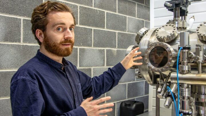 Dr Tom Wallace-Smith of Astral Systems at the company's new base at the Dorset Innovation Park