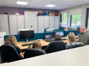 Young people assist with website testing for the Family Information Service