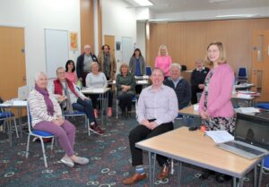 The Weymouth patient participation group during an embedded digital champion training session