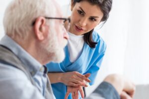 Care Home Assistant and Resident